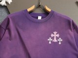 高品質 クロムハーツ コピーおすすめ 十字架ピンクドリル半袖tシャツ