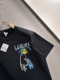 使い勝手良し ロエベ  n級品 白黒継ぎ目の色刺繍の丸首半袖