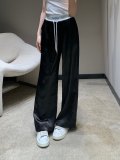 追跡付 ロエベ  激安通販 25 ssサテンロゴエンボスカジュアルパンツ2色