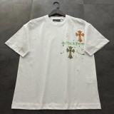 【限定】クロムハーツ コピー ハンドペインティングプリント半袖Tシャツ