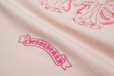 入手困難 クロムハーツ 激安偽物 布刺繍クロコハートクロス半袖