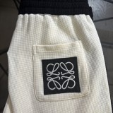 高品質 ロエベ 激安通販 カラーパッチワークポケット刺繍ワッフルカジュアル5分パンツ