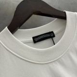 【話題商品！】クロムハーツ n級品 馬蹄の花に皮を貼った半袖Tシャツ