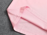 ★超人気 クロムハーツ 偽物通販 十字架ピンクドリル半袖tシャツ