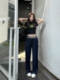 入手困難 ディオール コピーおすすめ のリボンジャカードアルファベットジーンズ