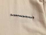 一目惚れ♪ クロムハーツ  スーパーコピー 十字架に皮を貼った半袖Tシャツ