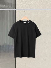 一目惚れ♪ ディオール 激安偽物 の2025 SS春夏新作前後刺繍ロゴラウンドネック半袖Tシャツ