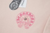 入手困難 クロムハーツ 激安偽物 布刺繍クロコハートクロス半袖