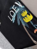 使い勝手良し ロエベ  n級品 白黒継ぎ目の色刺繍の丸首半袖