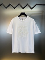 【話題商品！】ロエベ  偽物通販 アルファベット大幅刺繍半袖Tシャツ