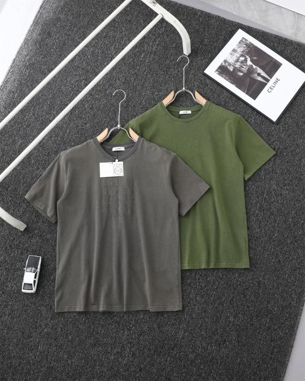 超話題! ロエベ 激安通販 LOEWE大きなロゴ刺繍Tシャツ2色