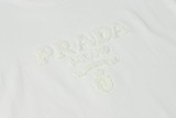 累積売上総額第１位！プラダ コピーおすすめ 25 ssタオル刺繍半袖Tシャツ
