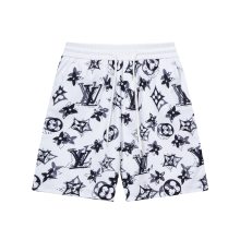 追跡付 ルイヴィトン n級品 LV新型碁盤格漸進変速ドライビーチパンツ