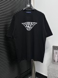 新作 ルイヴィトン 激安通販  Louis Vuittonプリントデザイン丸首半袖Tシャツ