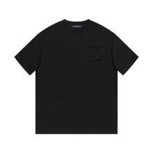 累積売上総額第１位！ルイヴィトン スーパーコピー 25 ss刺繍手作業カット破れ半袖Tシャツ