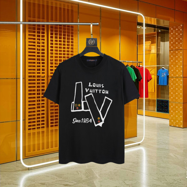 高品質 ルイヴィトン 偽物通販  Louis Vuitton丸首半袖Tシャツ