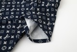 使い勝手良し ルイヴィトン 激安通販 25 SSオールドフラワーたっぷりジャカード半袖シャツTシャツ半ズボンセット