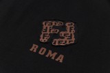 日本未入荷 フェンディ スーパーコピー  のロゴラウンドネック半袖Tシャツ