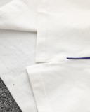 超話題! バーバリー 偽物通販  の ラシックブルー戦馬小標刺繍開襟ポロシャツ半袖Tシャツ2色