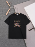 日本未入荷 バーバリー 激安偽物 の胸に軍馬クロスステッチ刺繍工芸丸首半袖Tシャツ