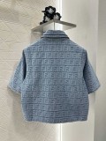 累積売上総額第１位！フェンディ コピー のデニム半袖コート長ズボンセット