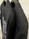 大人気 バレンシアガ コピー の アルファベットストレートスプレープリント水洗いして旧丸首Tシャツ