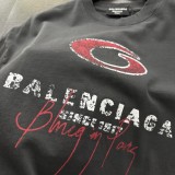 【限定】バレンシアガ n級品 の アルファベットプリント半袖Tシャツ