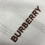日本未入荷 バーバリー n級品 のアルファベット刺繍ニットゆったりクルーネックカジュアル半袖Tシャツ