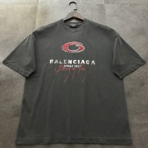 【限定】バレンシアガ n級品 の アルファベットプリント半袖Tシャツ
