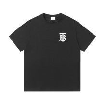★超人気 バーバリー コピー の 立体シリカゲル圧着プリント半袖Tシャツ