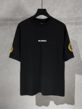 一目惚れ♪ バレンシアガ n級品 のアイコンアルファベット刺繍ラウンドネック半袖Tシャツ