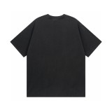 超話題! バレンシアガ コピーおすすめ の2025 SS前面麦刺繍洗い水半袖Tシャツ