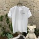 日本未入荷 バーバリー n級品 のアルファベット刺繍ニットゆったりクルーネックカジュアル半袖Tシャツ