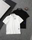 超話題! バーバリー 偽物通販  の ラシックブルー戦馬小標刺繍開襟ポロシャツ半袖Tシャツ2色