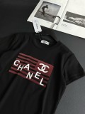 【話題商品！】 シャネル 激安通販 のカラーシリカゲルアルファベットロゴショートTシャツ