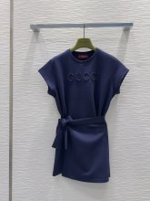 超話題! グッチ 激安偽物 の25 Ss春夏半袖コットンワンピース2色