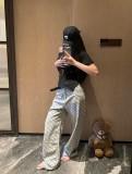 使い勝手良し ディオール コピーおすすめ の老花満印ロゴジャカードカジュアルジーンズ