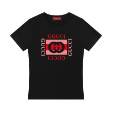 【限定】グッチ コピー のアルファベットロゴショルダーウエストトリムタイプレディース半袖Tシャツ