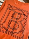 一目惚れ♪ バーバリー コピーおすすめ の背中TB刺繍コットン半袖Tシャツ