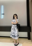 大人気 ディオール コピーおすすめ の25 Ss春夏最新ジャングルプリントワンピース