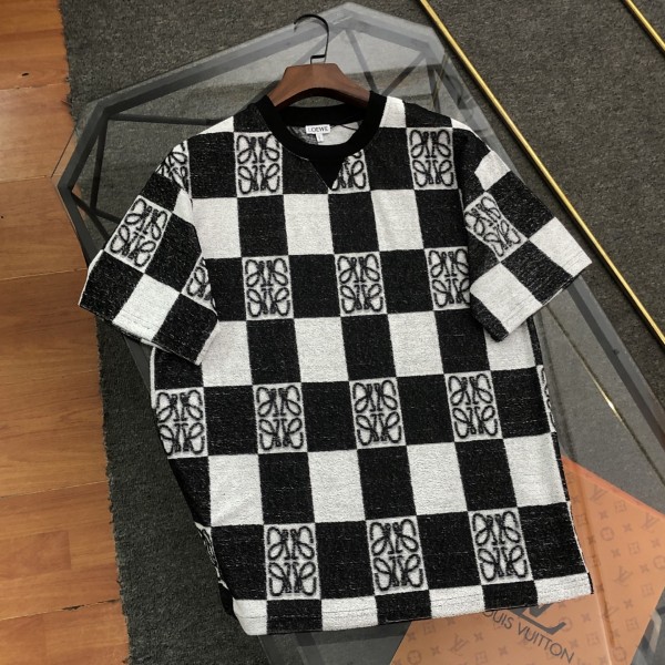 稀少 ロエベ n級品 のスカーフプリント半袖Tシャツ