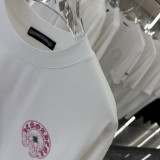 【限定】クロムハーツ 激安通販 の馬蹄レーザー焼花布刺繍カップルカジュアル半袖Tシャツ