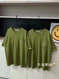 追跡付 ロエベ 激安通販 のアボカド色ポケット刺繍半袖Tシャツ