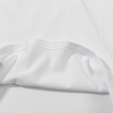新作 ロエベ スーパーコピー の大刺繍ロゴフェイクポケットシートカップルクルーネック半袖Tシャツ