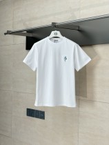 入手困難 ロエベ コピーおすすめ のフラワー刺繍コットン半袖Tシャツ