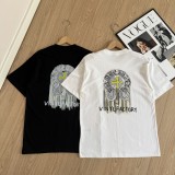 追跡付 クロムハーツ n級品 のグラデーション馬蹄カジュアル半袖Tシャツ2色