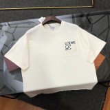高品質 ロエベ 激安通販 のポケット刺繍ロゴラウンドネックショートT