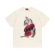 超話題! グッチ 激安偽物 のデジタルストレートマフラー猫ロゴ男女同型半袖Tシャツ