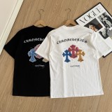 新作 クロムハーツ 激安偽物 のカラークロスカジュアル半袖Tシャツ2色