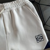 追跡付 ロエベ 偽物通販 のアルファベット刺繍パッチワークカラーパンツカジュアル5分パンツ2色